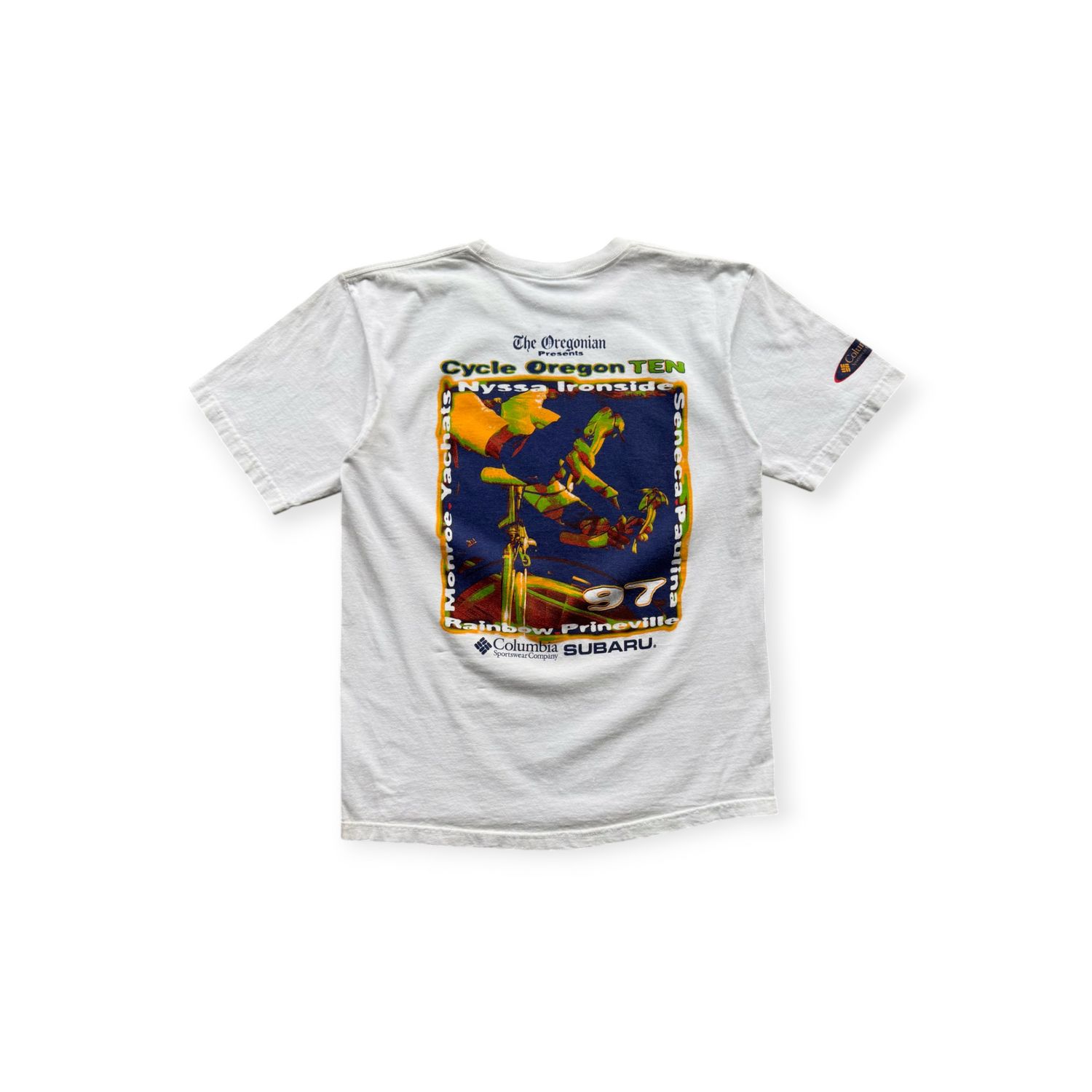 1997 Columbia x Subaru Cycling Tee sz. L