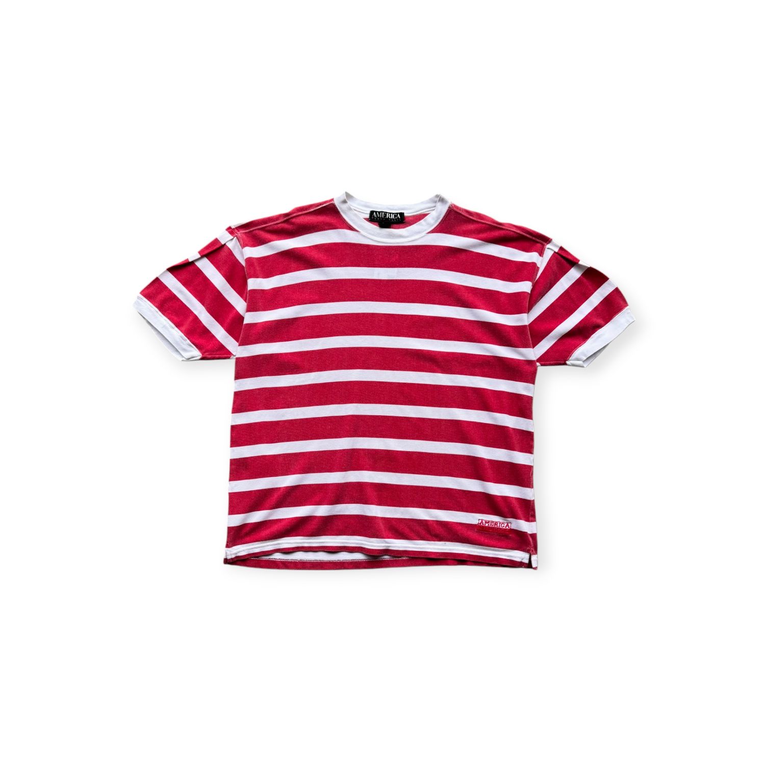 Perry Ellis Faded Striped Tee sz. L