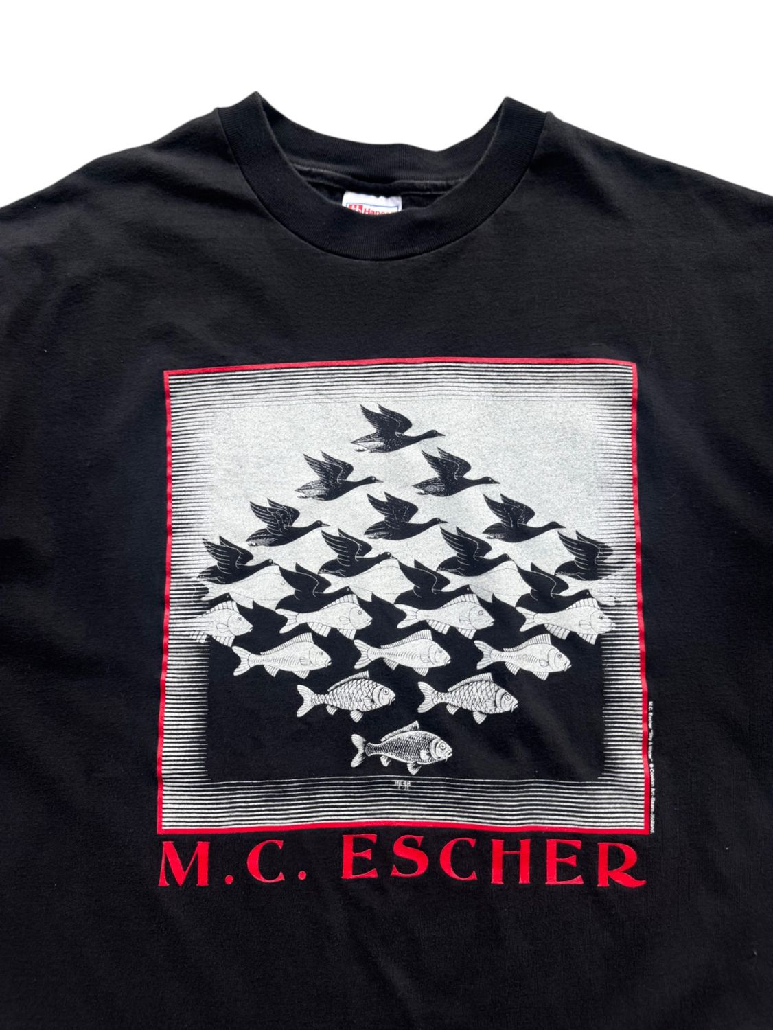 90s MC Escher &quot;Sky and Water&quot; Tee sz. XL