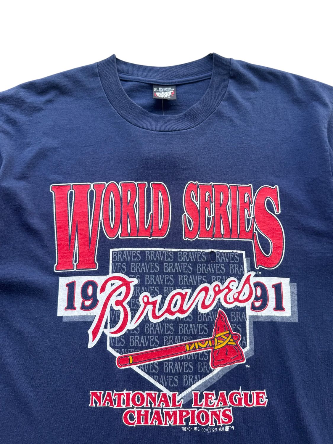 1991 Atlanta Braves World Series Tee sz. XL