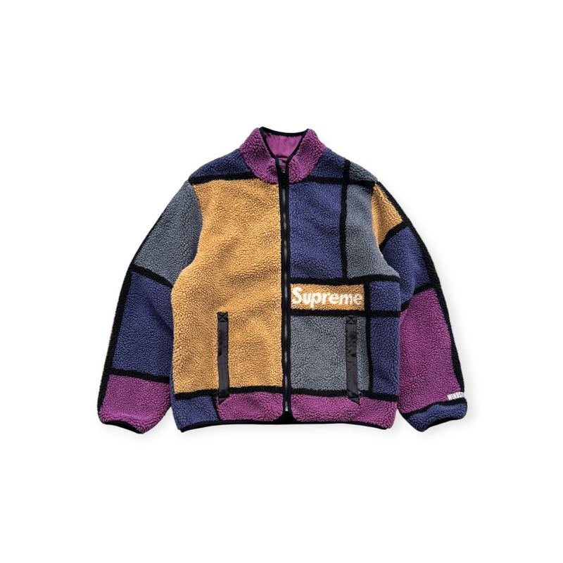 Supreme Reversible Colorblocked Fleece Jacket (FW20) - $238