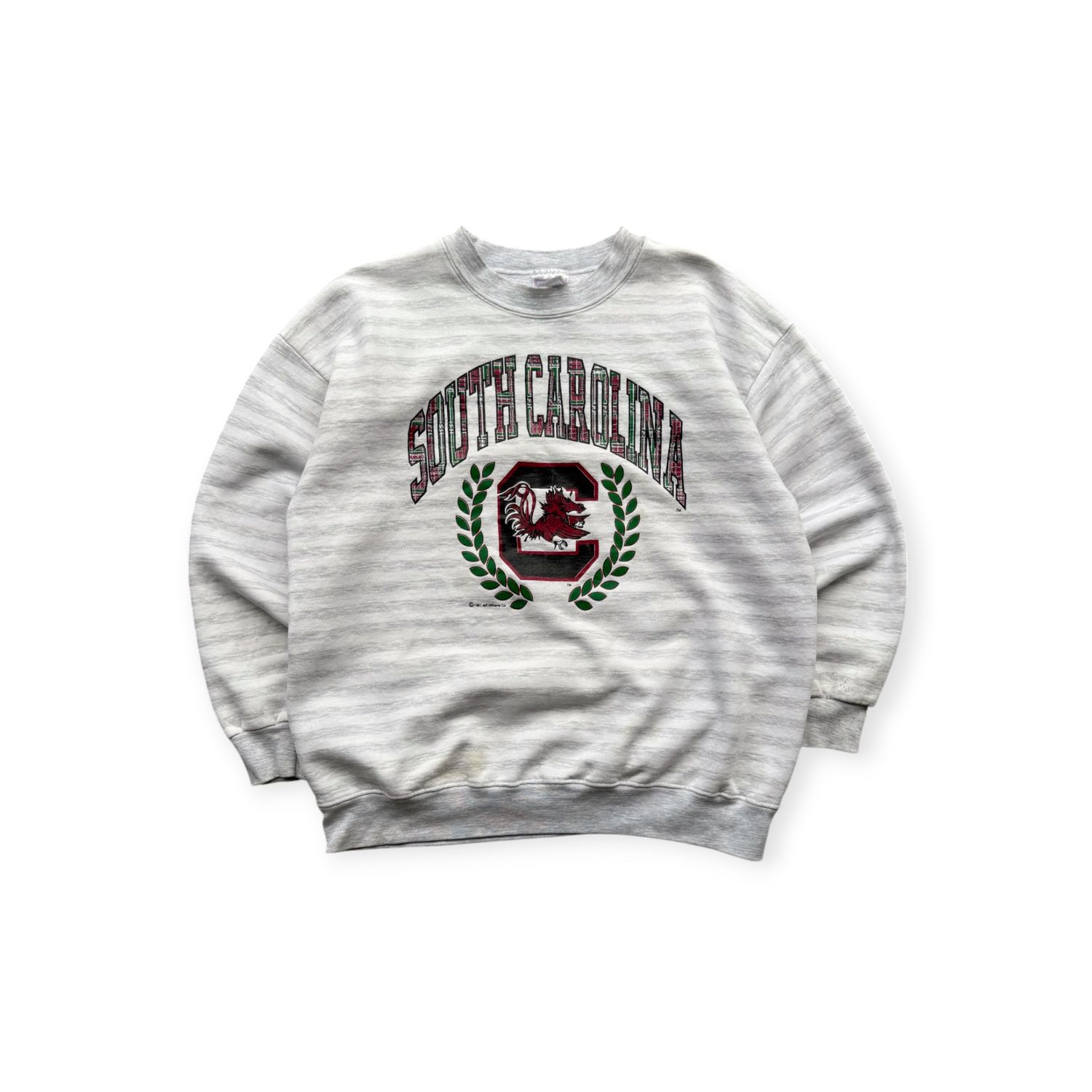 1991 Gamecocks Striped Crewneck sz. M