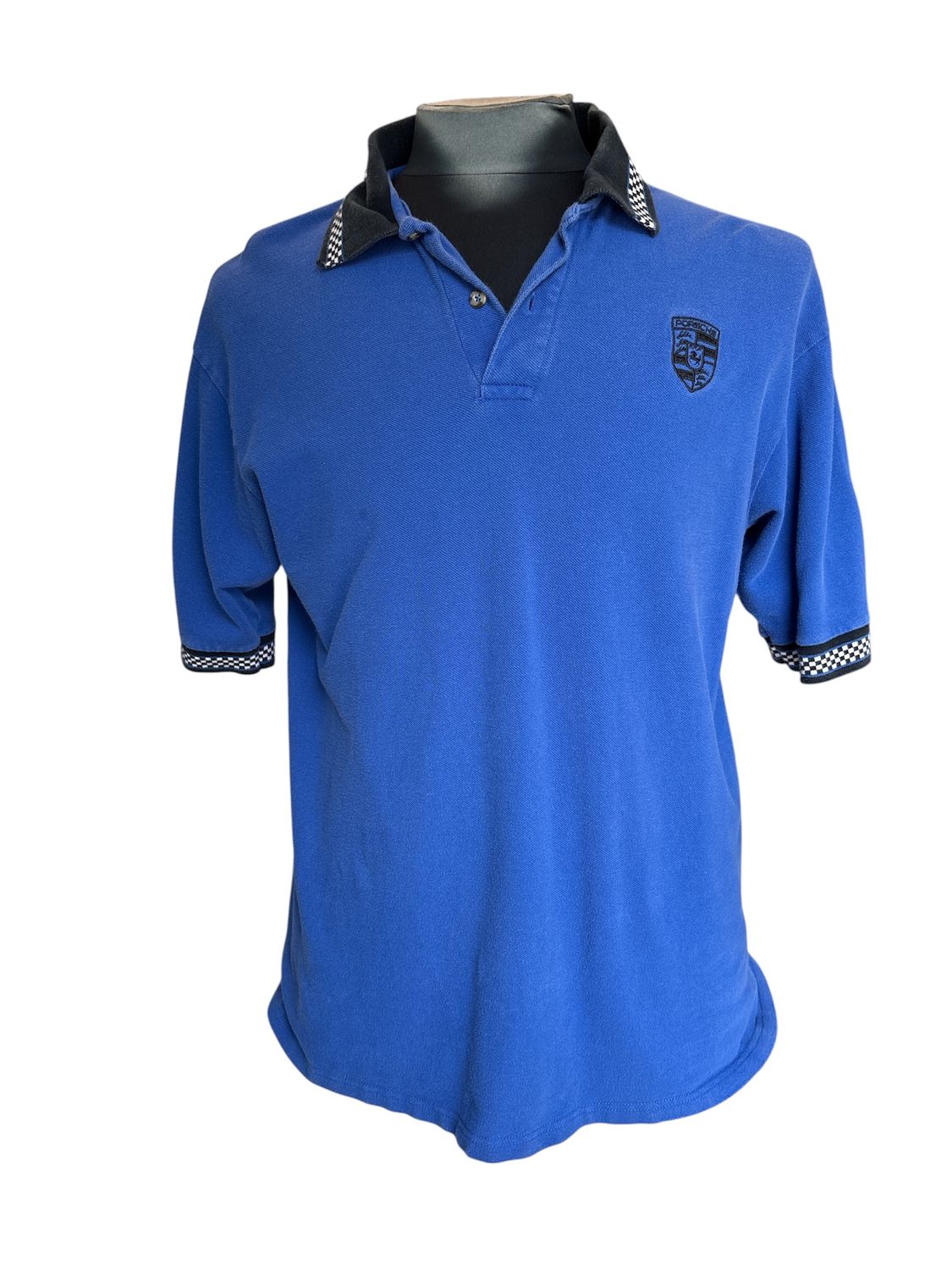 Porsche Blue Polo sz. L