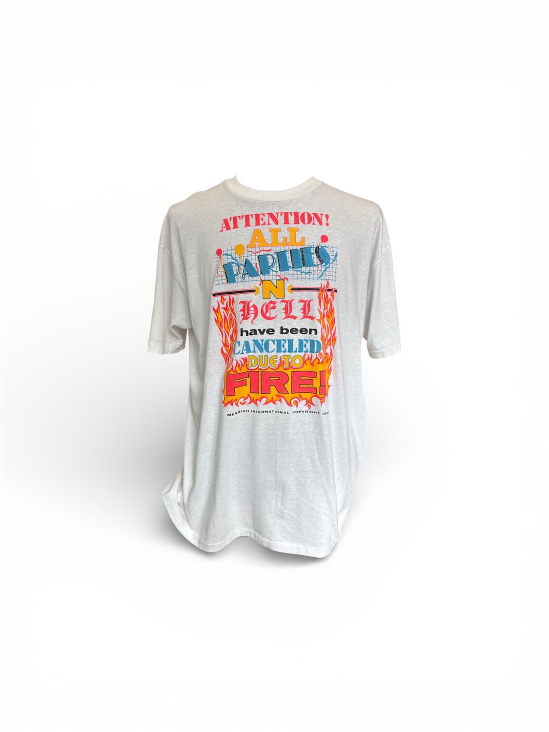 Attention All Parties tee sz. XXL