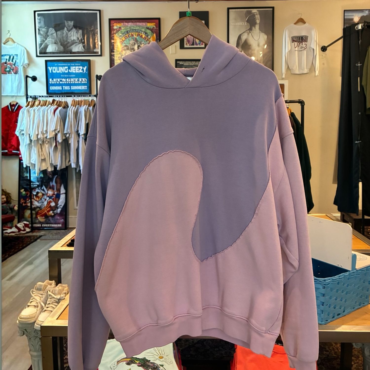 ERL Pink/Light Blue Hoodie XL