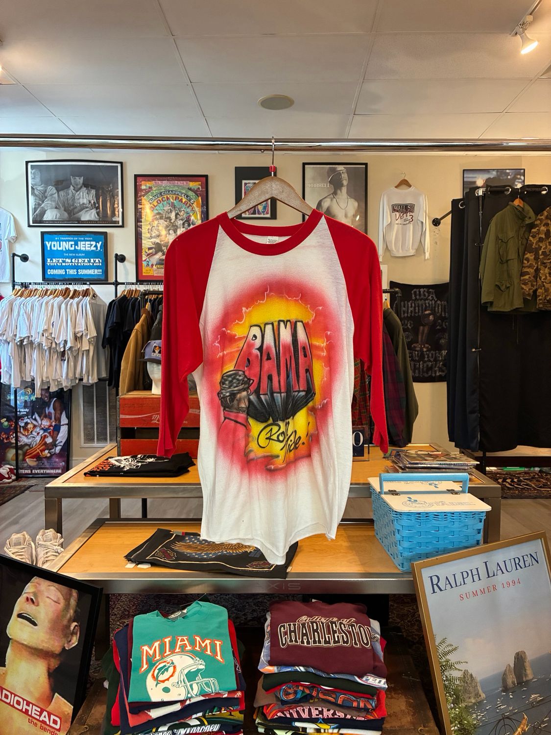 Alabama Airbrushed 3/4 Sleeve Tee sz. L