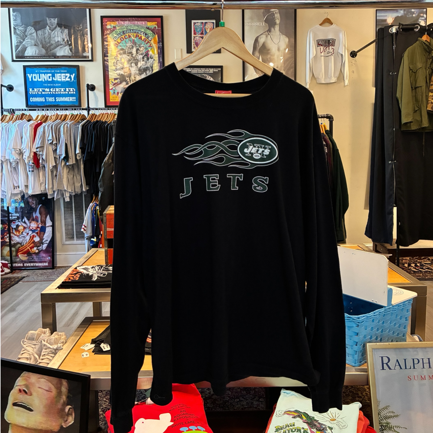 Jets “Flames” Tee sz. XL