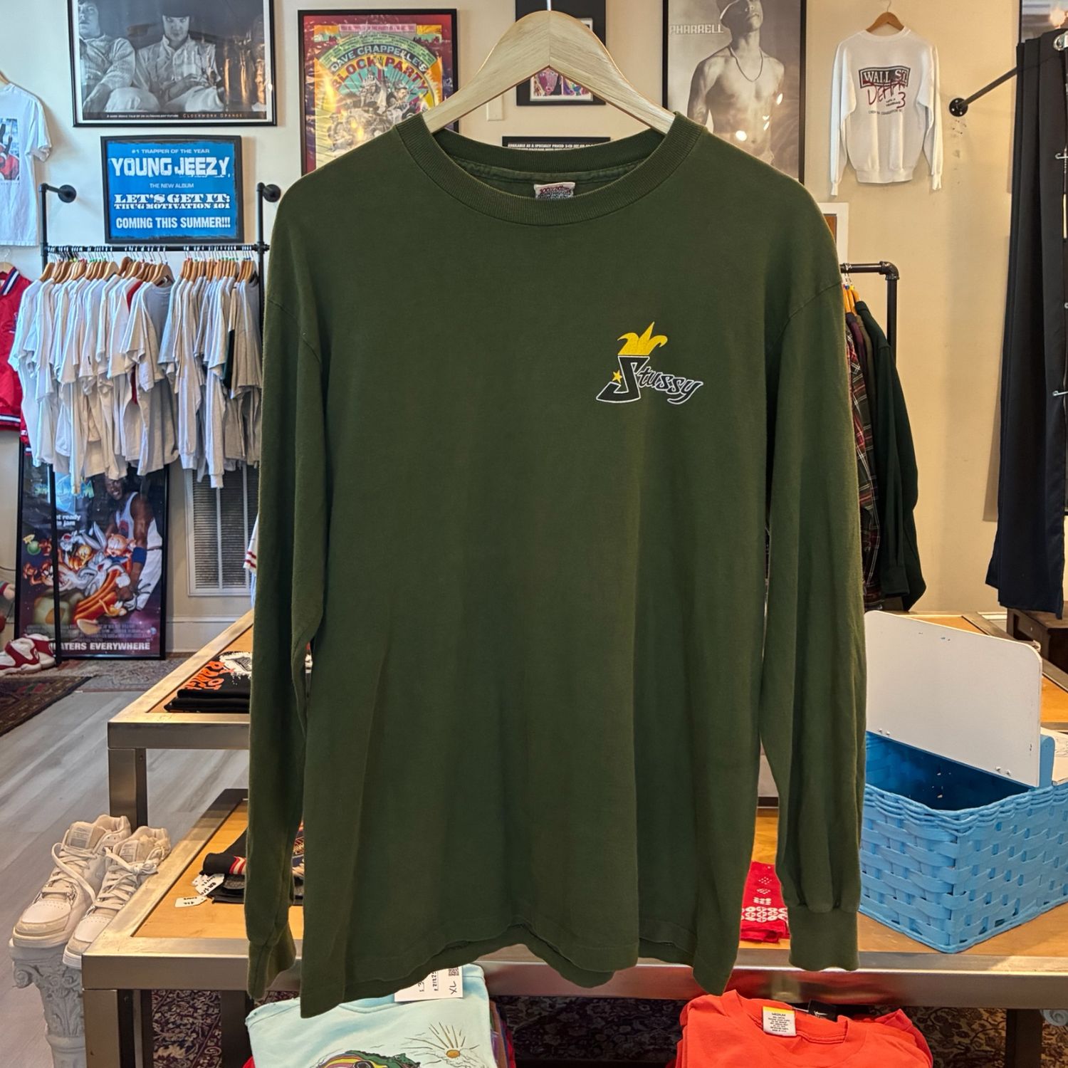 Stüssy Olive L/S Tee sz. L