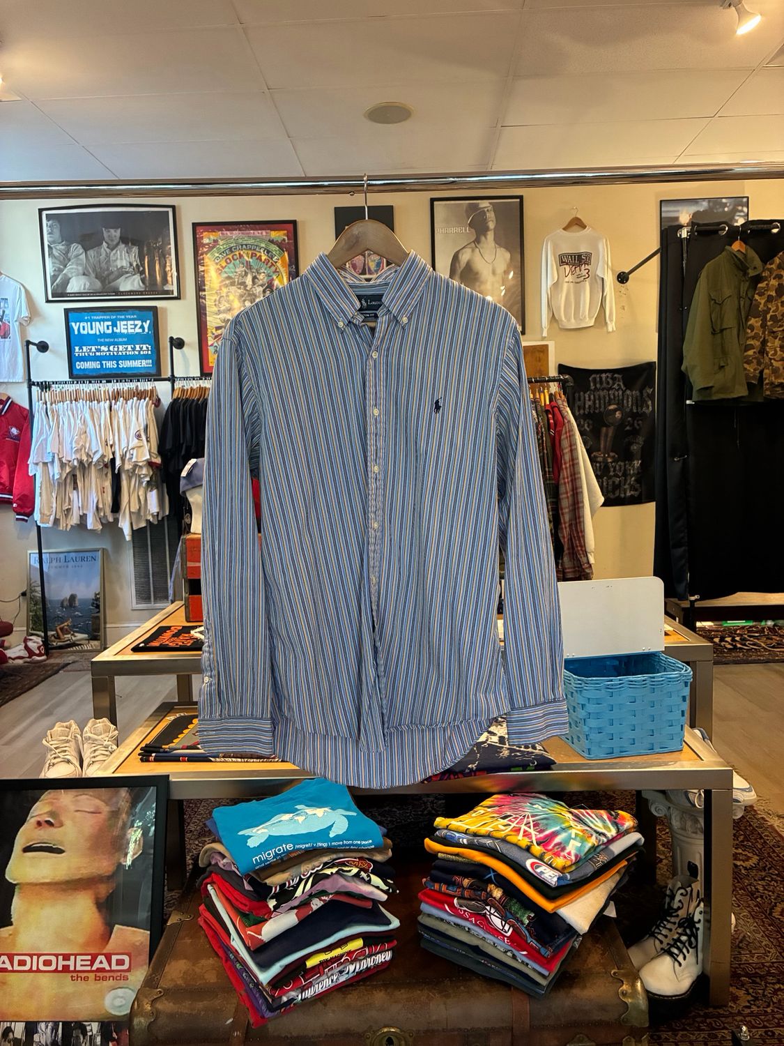 Polo “Custom Fit” Button Up sz. M