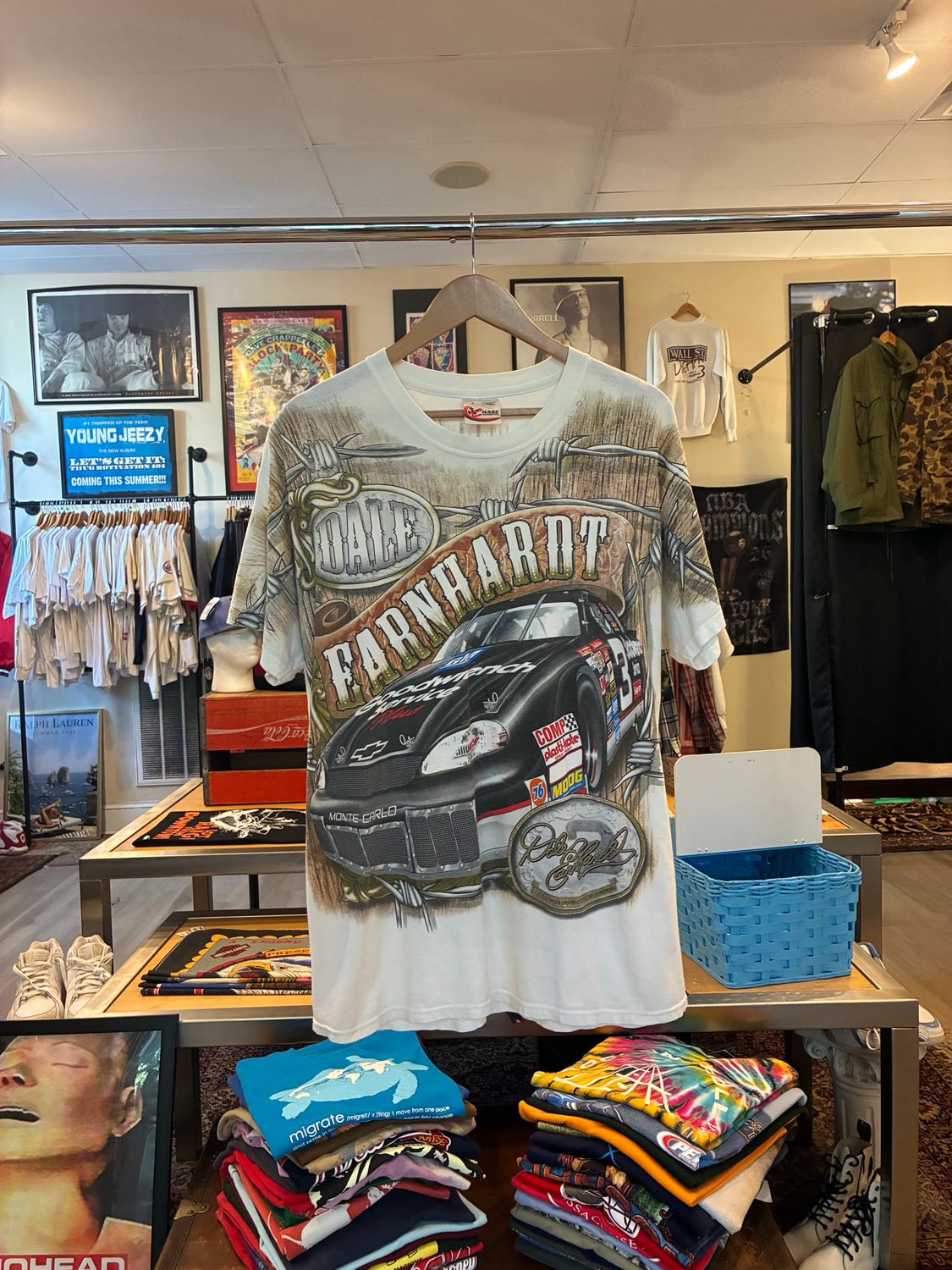 Dale Earnhardt AOP Tee sz. L
