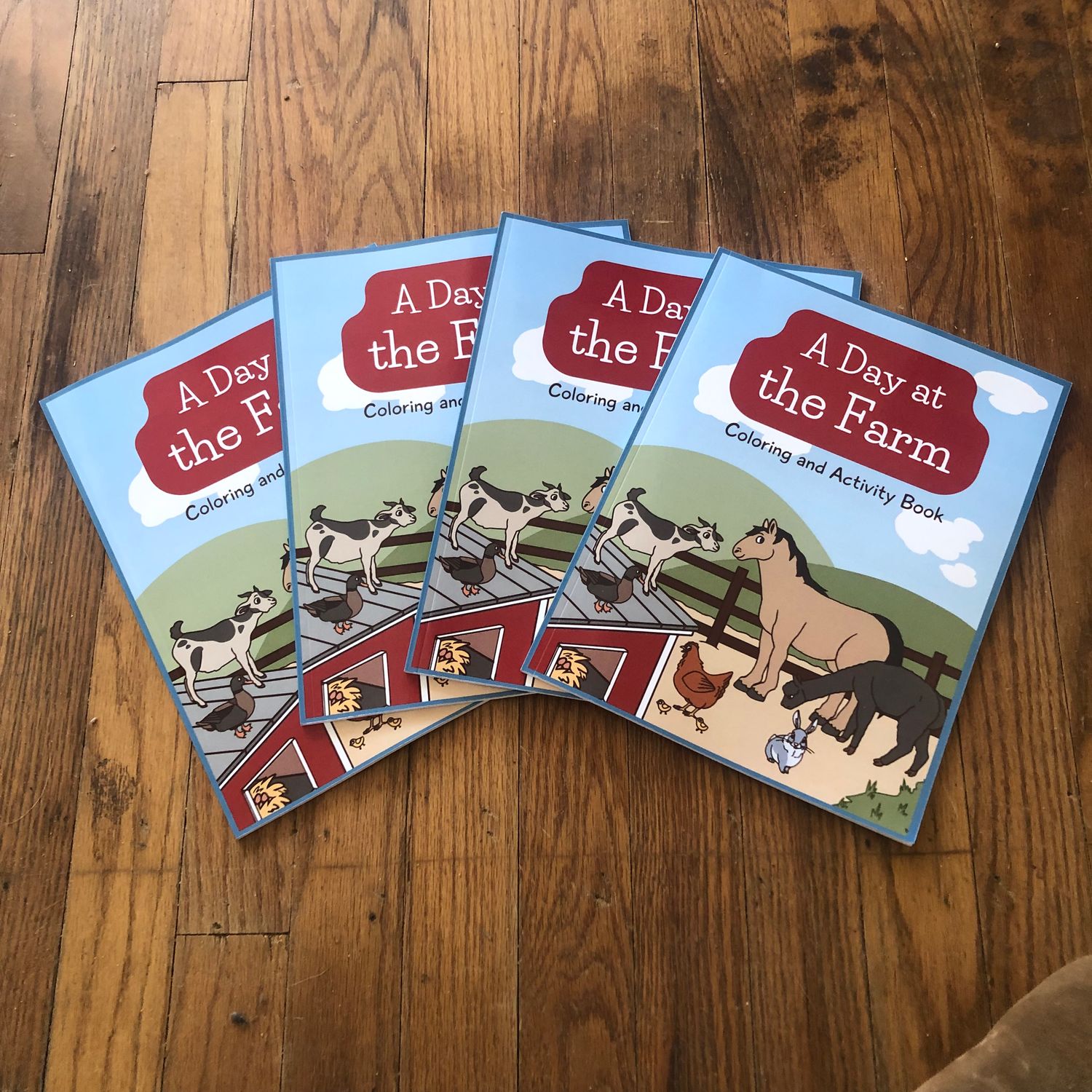 A Day at the Farm Coloring Book