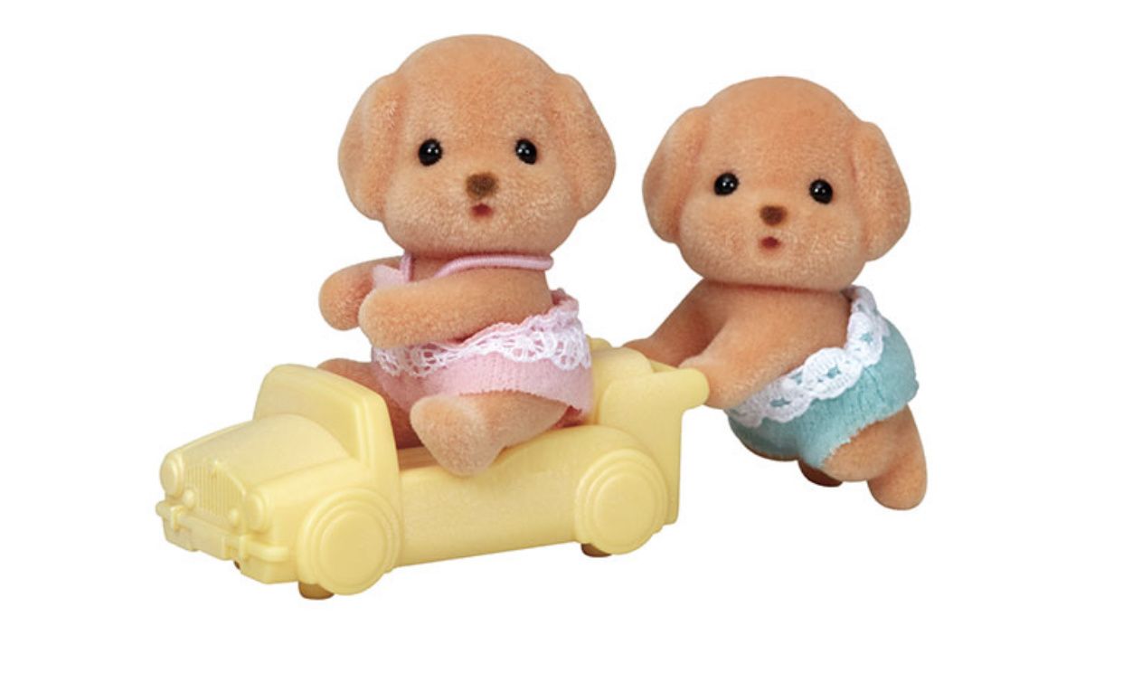 Calico Critters Toy Poodle Twins
