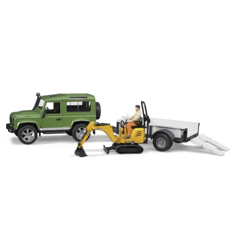Land Rover Defender with Trailer