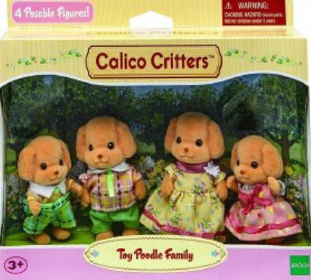 Calico Critters Toy Poodle Family