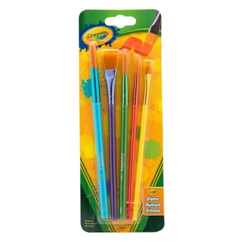 Crayola Assorted Premium Paint Brushes 5pk
