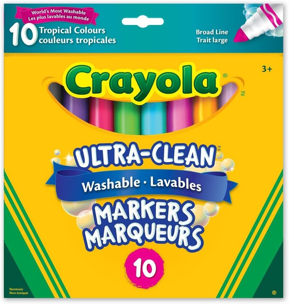 10 Washable Ultra Clean Tropical Markers