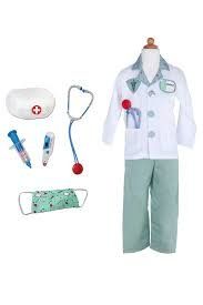 Doctor Costume - green 5-6