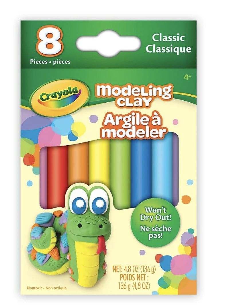 Crayola Modeling Clay Classic Colours 8pk