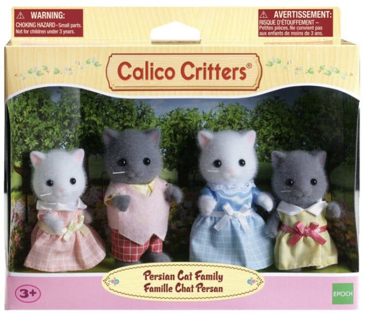 Calico Critters Persian Cat Family