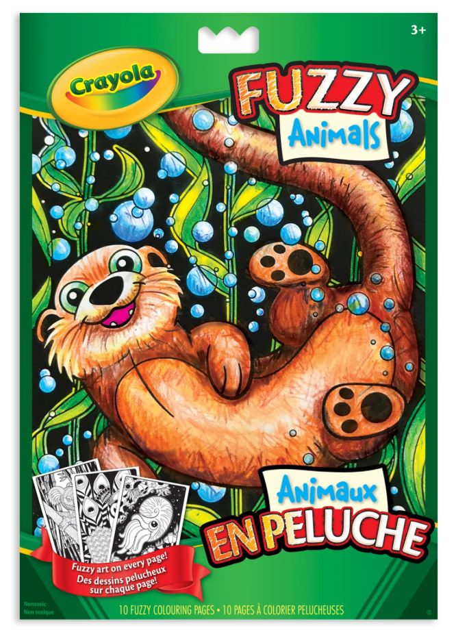 Crayola Fuzzy Animals Colouring Pages