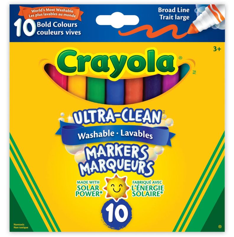 Crayola Washable Ultra Clean Bold Markers 10pk