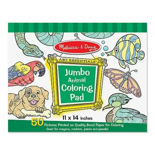 Jumbo Colouring Pad  Animals