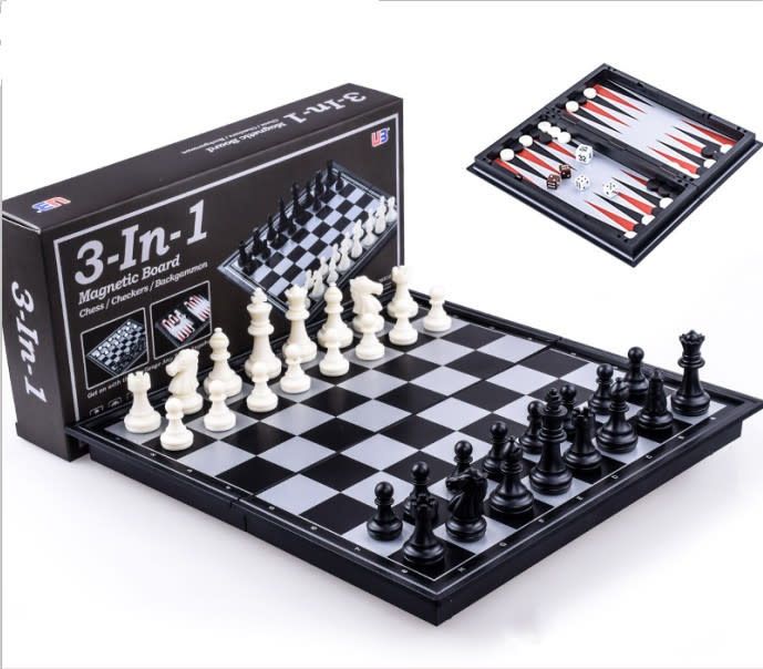 Magnetic  Chess/Checkers/Backgammon