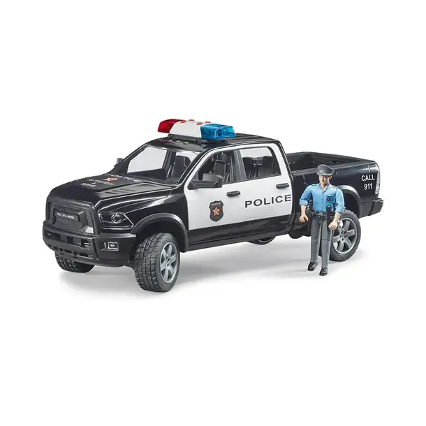Bruder RAM2500 Police Truck with Policeman and Acccessories