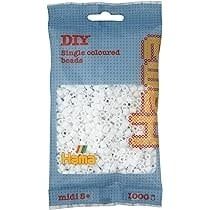 1000 Hama Beads White