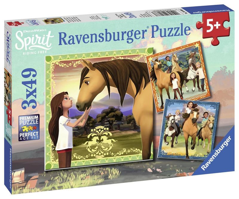 Spirit: Adventures on Horses 3x49pc Puzzle