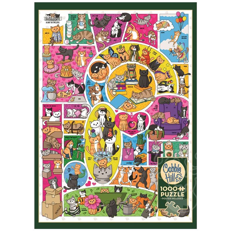 Doodle Cats 1000pc Puzzle