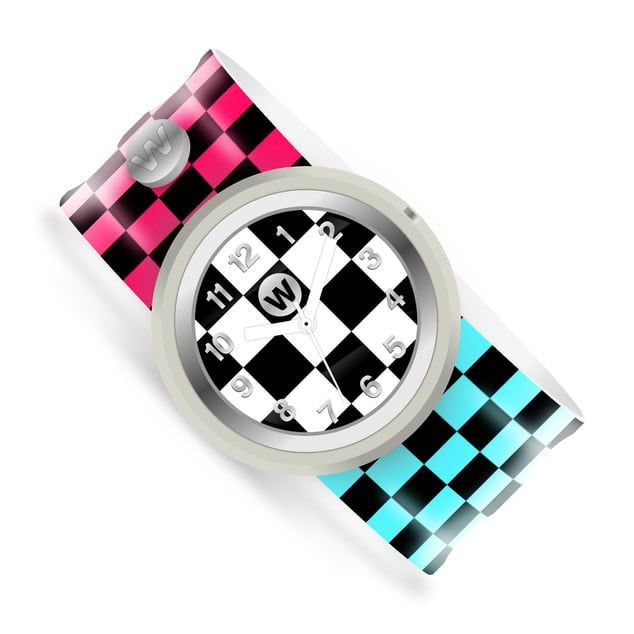 Slap Watch Analog - Checkered Flag