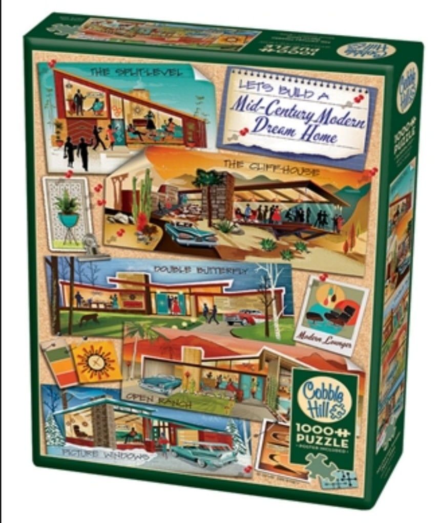 Mid-Century Modern Dream Home 1000 pc Puzzle