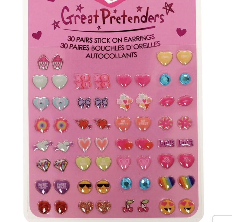 Heart Stick on Earrings