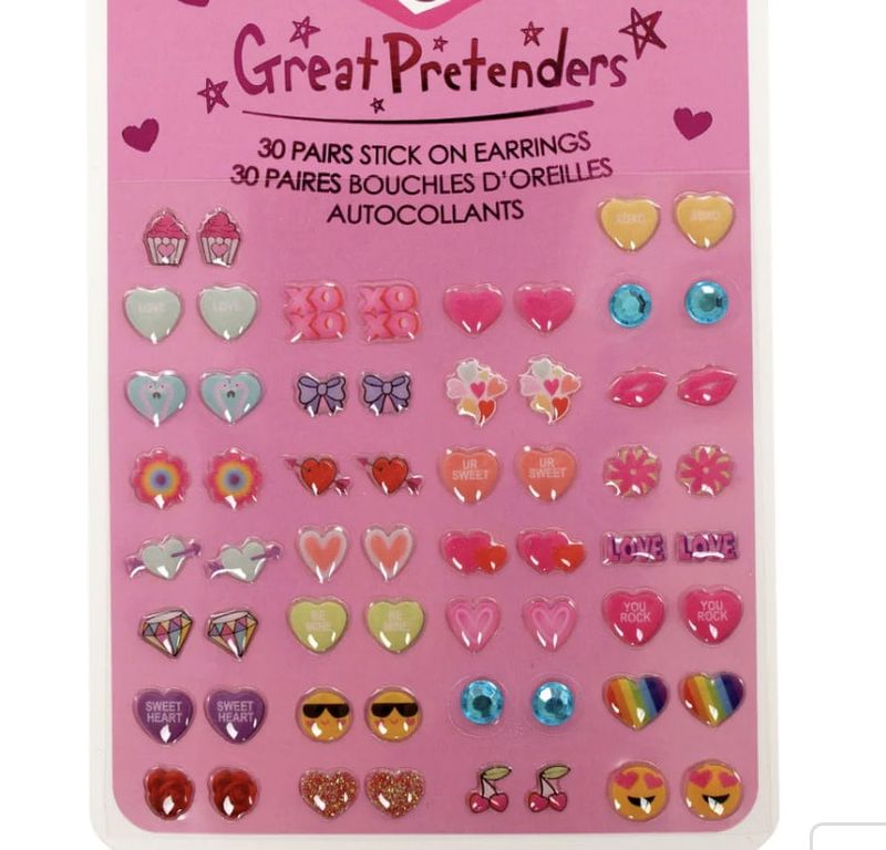 Heart Stick on Earrings