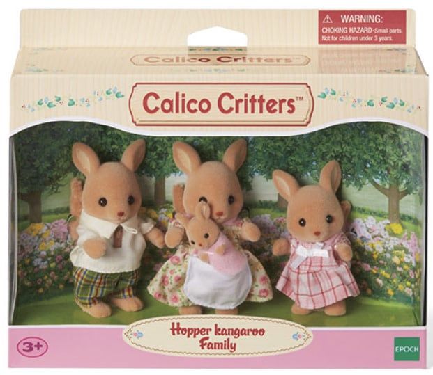 Calico Critters Hopper Kangaroo Family
