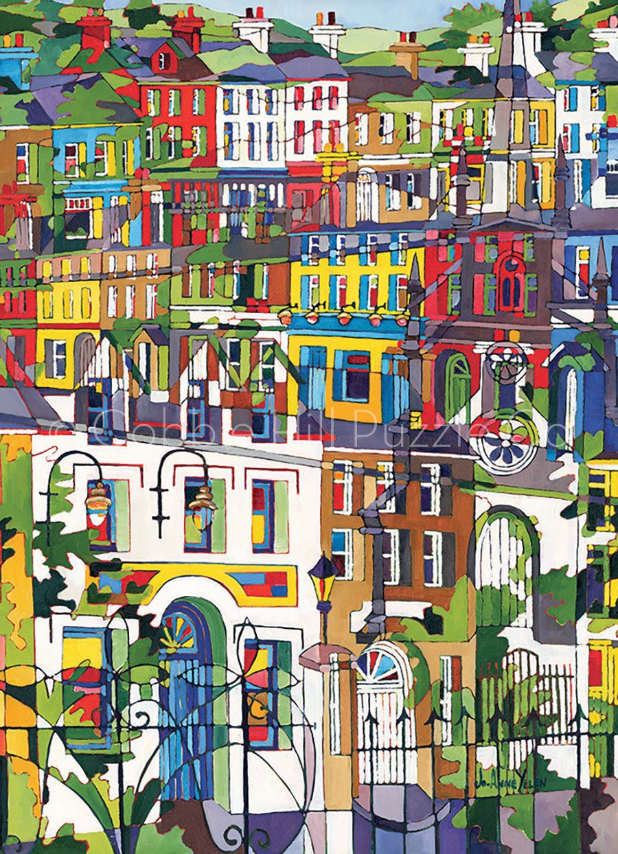 Thru Swirly Railings 1000 pc puzzle