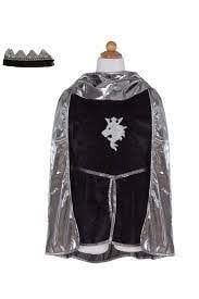 Silver Knight Tunic Cape and Crown  size 5-6