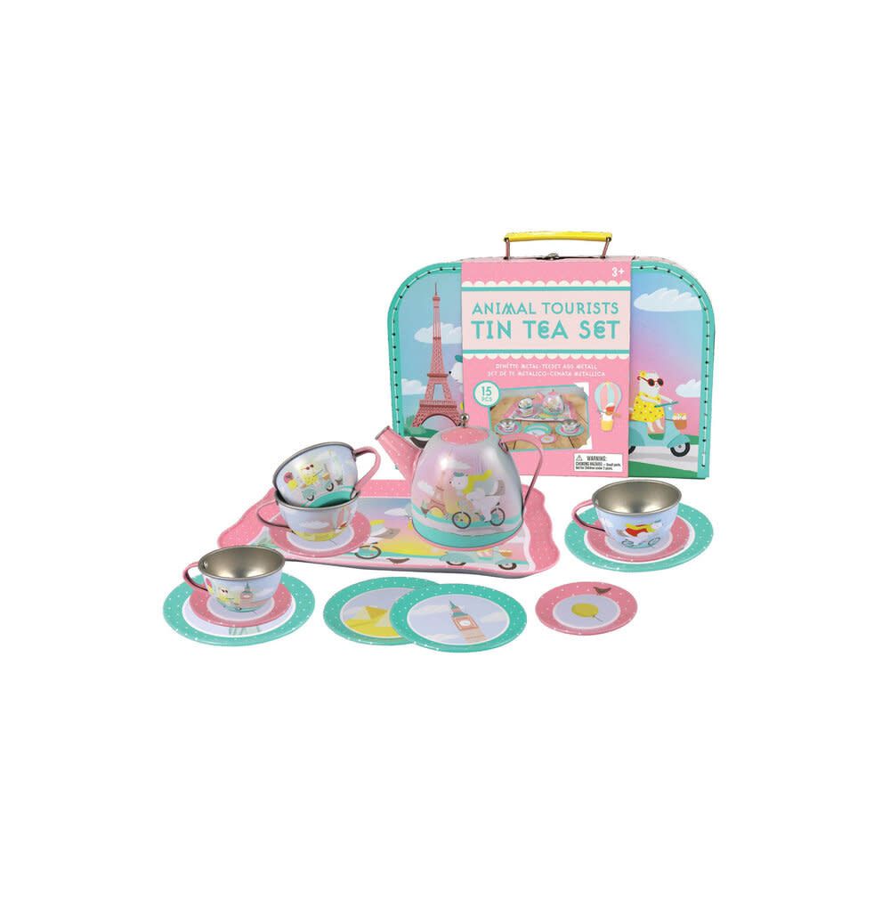 Animal Tourist Tin Tea Set