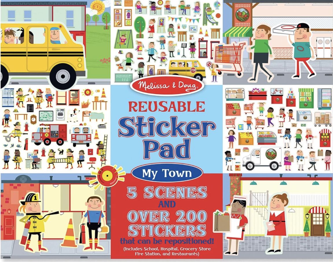 Reusable Sticker Pad My Town Reusable Sticker Pad My Town