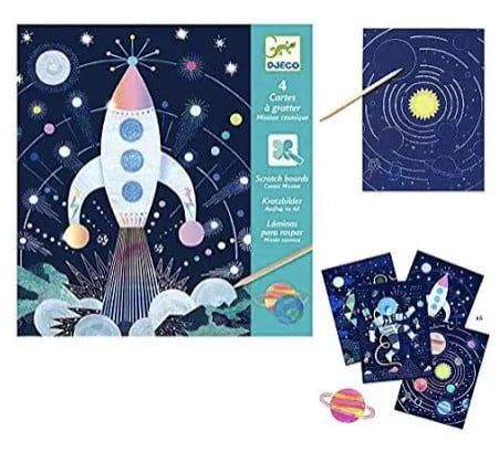 Cosmic Mission Scratch Art