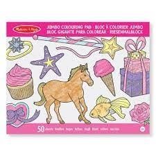 Jumbo Colouring Pad  Pink