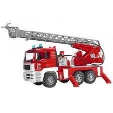 MAN TGA Fire Engine with Ladder, Water Pump, and Sound