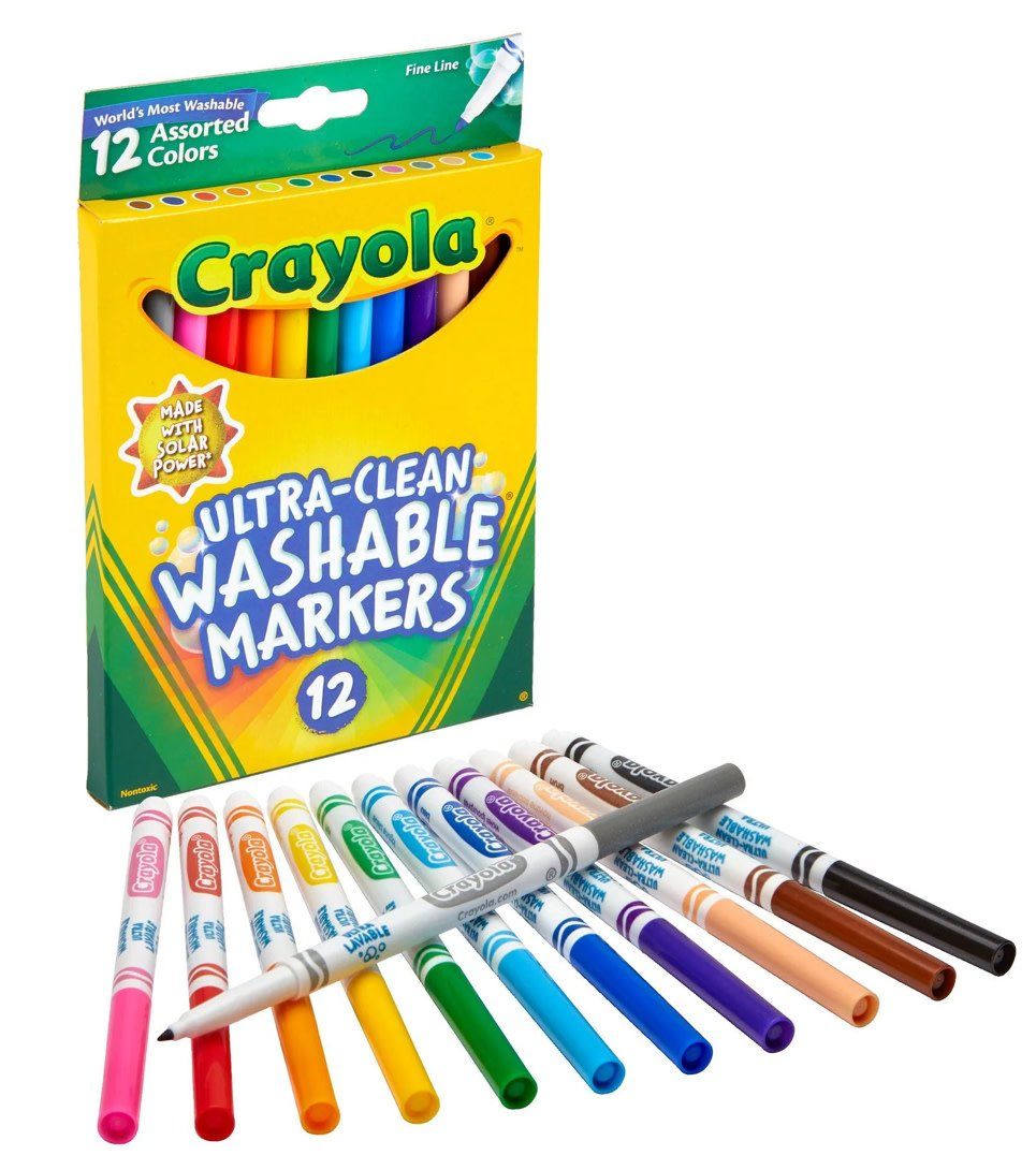 12ct Ultra Clean Washable Markers Fine Line