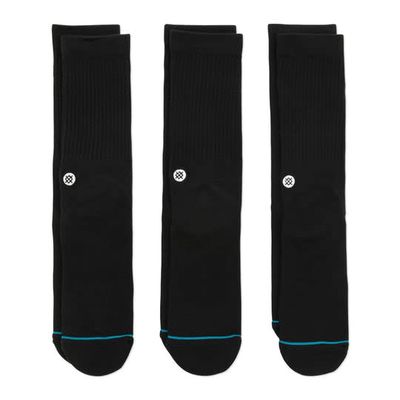 Stance Icon Crew 3pk - Black