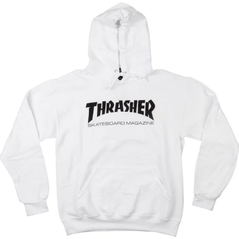 Thrasher Skate Mag Hood - White