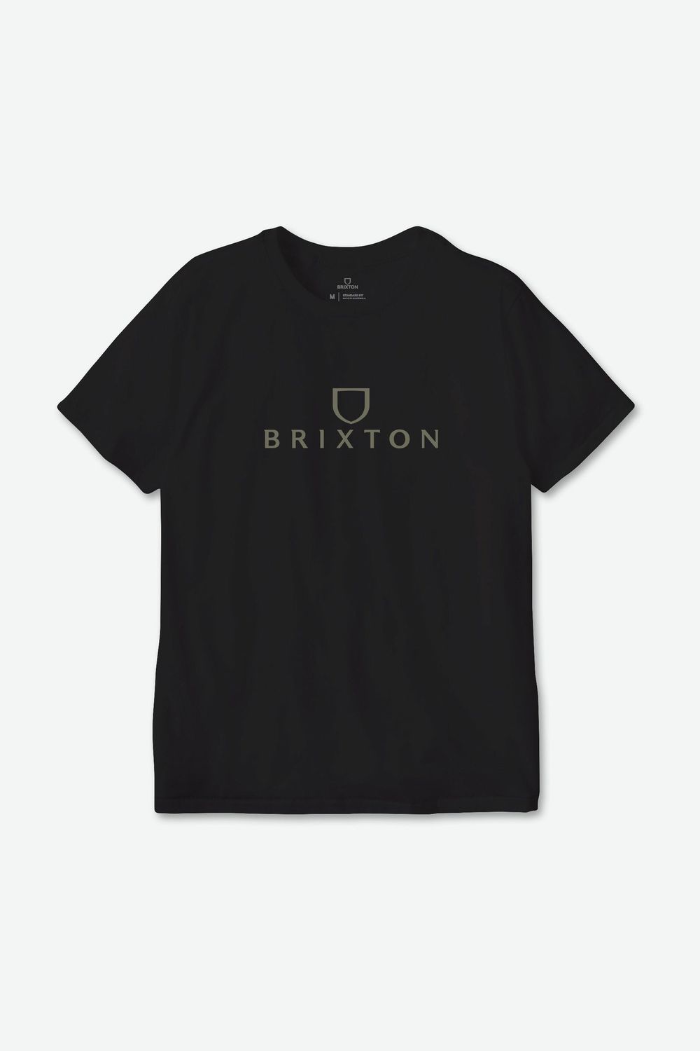 Brixton Alpha Thread SS Tee - Black/Olive