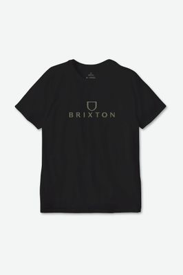 Brixton Alpha Thread SS Tee - Black/Olive