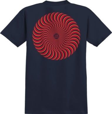 SPITFIRE CLASSIC SWIRL SS TEE NAVY W/RED