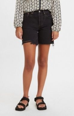 Levi&#39;s 501 Mid Thigh Lunar Black